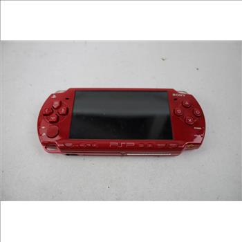 Playstation Portable PSP, Red, With Tekken Dark Resurrection, MLB 11 The Show Games