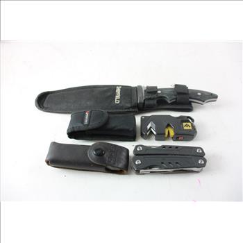 Pocket Tool, Flashlight, And More, 5 Pieces