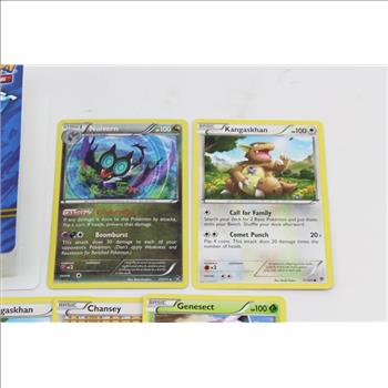 Pokemon Card Mini Binder/Album W/10 Pokemon Trading Cards