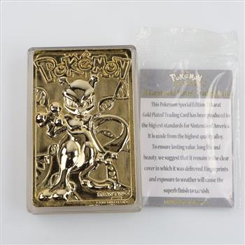 Pokemon Edition 1999 MewTwo Trading Card W/ COA