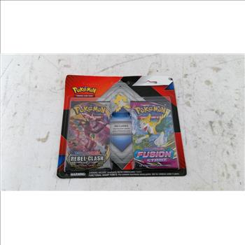 Pokemon Rebel Clash + Fusion Strike Boost Packs W/ Pin