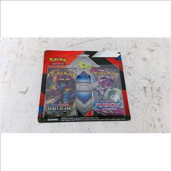 Pokemon Rebel Clash + Fusion Strike Boost Packs W/ Pin