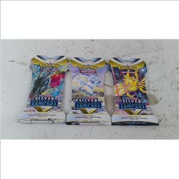 Pokemon Sword & Shield Silver Tempest  Trading Card Boost Packs And More 3 Pieces