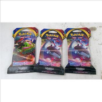 Pokemon Sword & Shield Booster Pack 3 Pieces