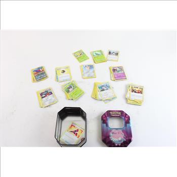 Pokemon Tin With Cards, 20+ Pieces