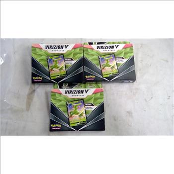 Pokemon Virizion V Showcase Boxes, 3 Pieces