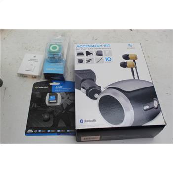 Polaroid 8GB Sd Card, Ematic Ipad Accessory Kit, Waterfi Shufle And More: 4 Items