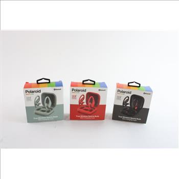 Polaroid Wireless Earbuds, 3 Pieces