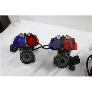 Police Bike Lights, 5 Pieces
