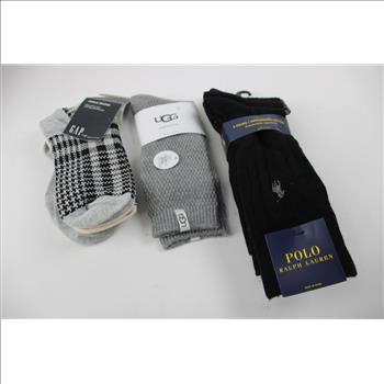 Polo Ralph Lauren, Disney, UGG, And More Men's And Women's Socks, 8 Pieces