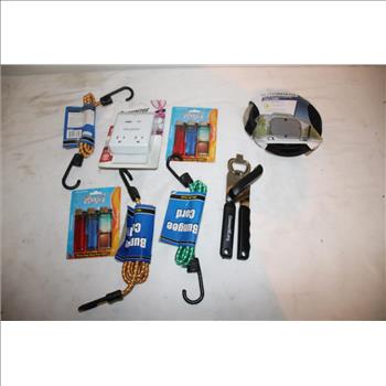 Portable File Totes, Can Opener, And More Bulk Lot, 13 Pieces