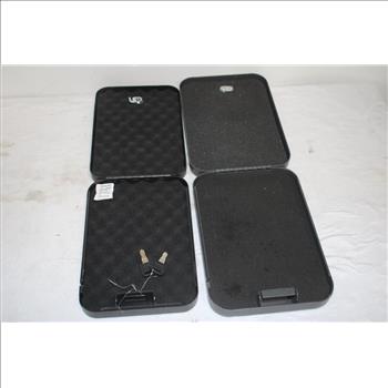 Portable Security Case, Lock Box, 2 Pieces