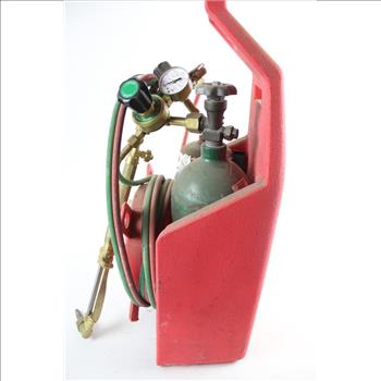 Portable Torch Kit With Oxygen And Acetylene Tanks
