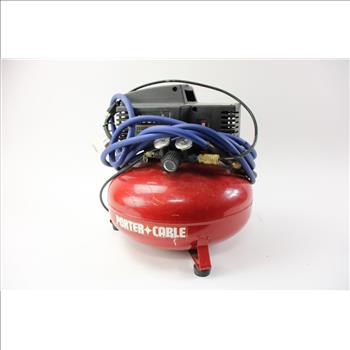 Porter Cable  Air Compressor And Hose, 2 Pieces