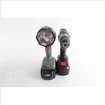 Porter Cable Flashlight And More, 3 Pieces