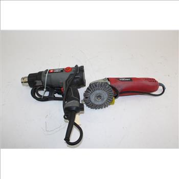 Porter Cable Heat Gun & Hyper Tough Angle Grinder; 2 Pieces