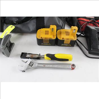 Porter Cable Rechargeable Flashlight, And More, 10+ Pieces