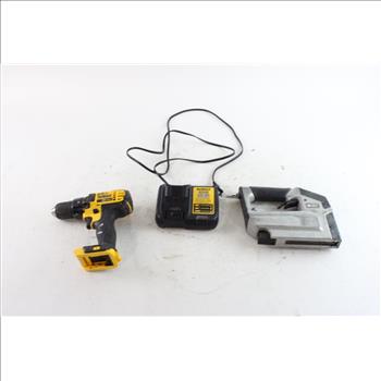 Porter Cable Stapler & DeWalt Drill With Charger, 3 Pieces