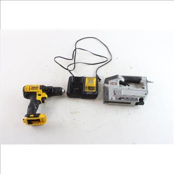 Porter Cable Stapler & DeWalt Drill With Charger, 3 Pieces