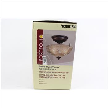 Portfolio Semi-Flushmount Ceiling Fixture