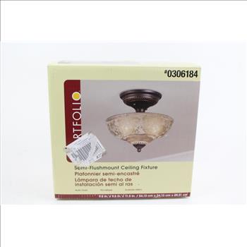 Portfolio Semi-Flushmount Ceiling Fixture