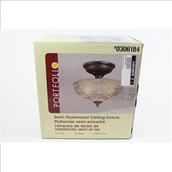 Portfolio Semi-Flushmount Ceiling Fixture