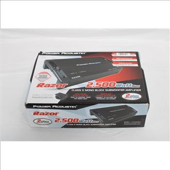 Power Acoustik Razor 2500 Watt Max Sufwoofer Amp