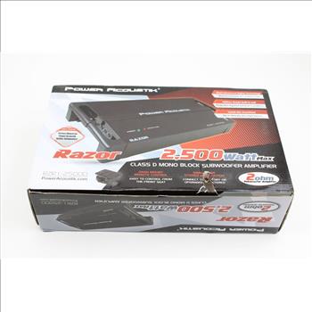 Power Acoustik RZR1-2500D Monoblock Car Stereo Amplifier