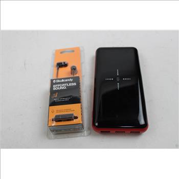 Power Bank, Skullcandy Earbuds, Hercules Drill Bits, Spigen IPhone 6 Plus Case, 4 Pieces