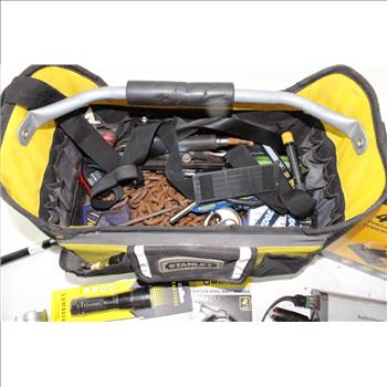 Power Drive Power Inverter, Carlyle Infrared Thermometer, Stanley Tool Bag, 10 Plus Pieces