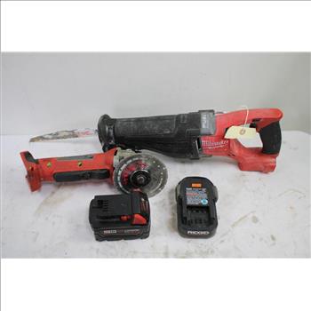 Power Tool Lot - Ridgid, Milwaukee, Makita