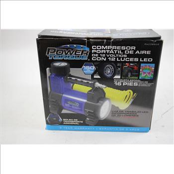 Power Torque 12V Portable Air Compressor