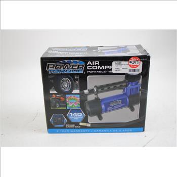 Power Torque Portable 12V Air Compressor
