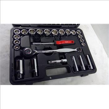 Power Torque Tool Set With Drill Bits, Sockets, Ratchet Handle, And More