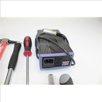 Powerbuilt Metric Sockets, Husky Cb 43 Ratchet, Screwdrivers, & More In Tool Box; 5+ Pieces