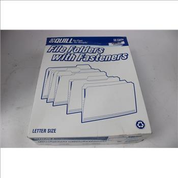 PowerShot Pro Stapler Gun 8000, And Quill Letter Size 50 Pc File Folders