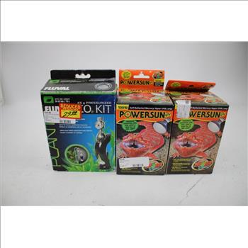 Powersun UVB Lamps, Fluval CO2 Kit, Pro Deshedding Tool, Warm Weather Boots, 5 Pieces