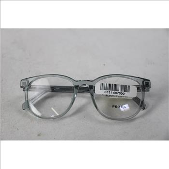Prada Men's PR A15V Transparent Azure Eyeglasses