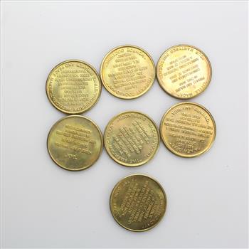 Presidential Tokens, 7 Pieces