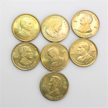 Presidential Tokens, 7 Pieces