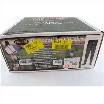 Pro Line Men's Rubber Chest Wader, Size 10