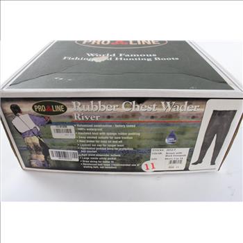 Pro Line Men's Rubber Chest Wader, Size 11