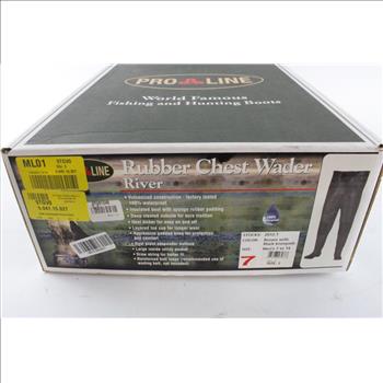 Pro Line Men's Rubber Chest Wader, Size 7