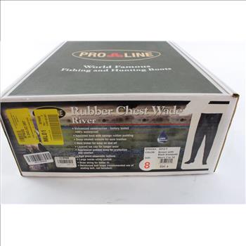 Pro Line Men's Rubber Chest Wader, Size 8