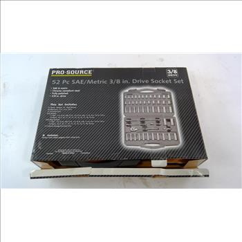 PRO SOURCE 52 PC SAE/METRIC 3/8 IN. DRIVE SOCKET SET