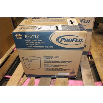 ProFlo Box Rim Closet Toilet Bowl And Tank, 2 Pieces