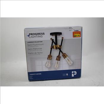 Progress Lighting Landrum Collection 3-Light Semi-Flushmount