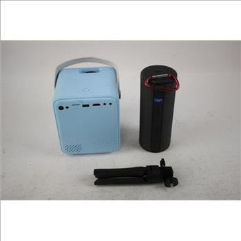 Projector, Speaker, And More Bulk Lot, 9 Pieces