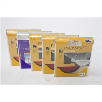 Promaster Red R2 Filter Lens And Others, 5 Pieces
