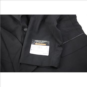 Pronto Uomo Suit Jacket, Black, Size 46R/40W